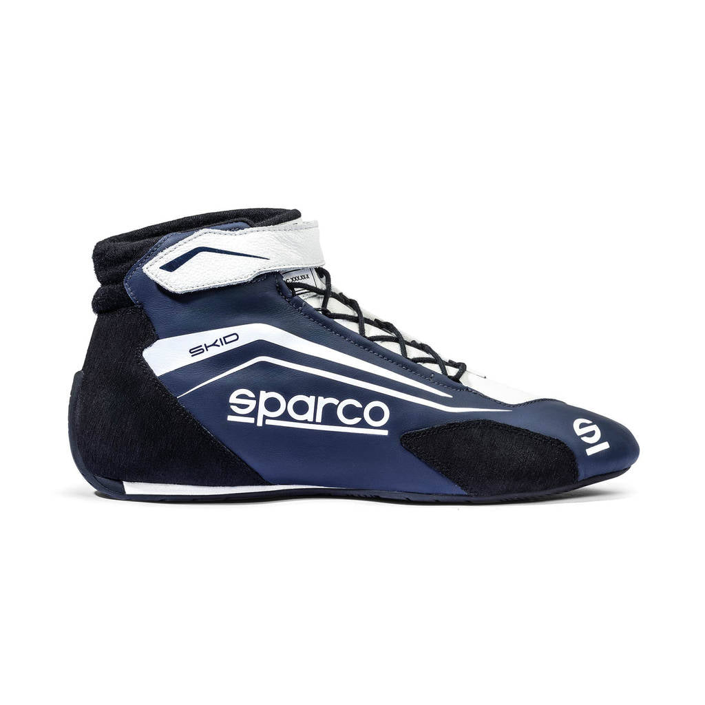 SPARCO BRB0004B0N07043 Черевики для перегонів Skid, Опівнічний Синий / Білий, Розмір 43 Photo-0 