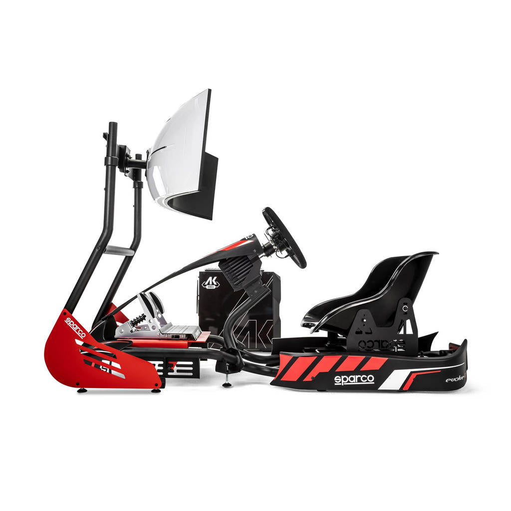 SPARCO BGD0005B0 Гоночний симулятор Kart Rig II (Kart Pro, Fanatec Sim Kit Pro, KG345, ПК, клавіатура, підставка, монітор) Photo-2 