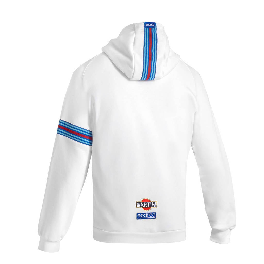 SPARCO BMF0013D0W0100S Толстовка з капюшоном на блискавці Martini Racing My25, Білий, Розмір S Photo-1 