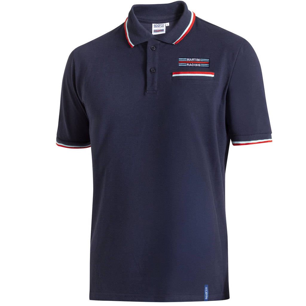 SPARCO BML0009D0N0200L Поло Martini Racing Pocket, Синій, Розмір L Photo-0 