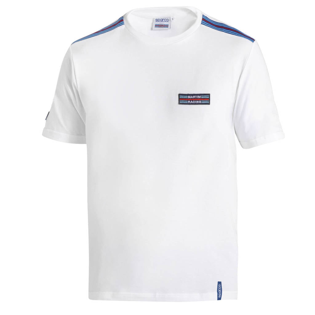 SPARCO BML0007D0W010XL Футболка Martini Racing Top Stripes, Білий, Розмір XL Photo-0 