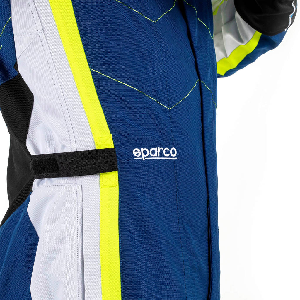 SPARCO BKS0011B0B1400S Костюм для картингу Kerb Advanced, Блакитний / Флуо Жовтий, Розмір S Photo-3 
