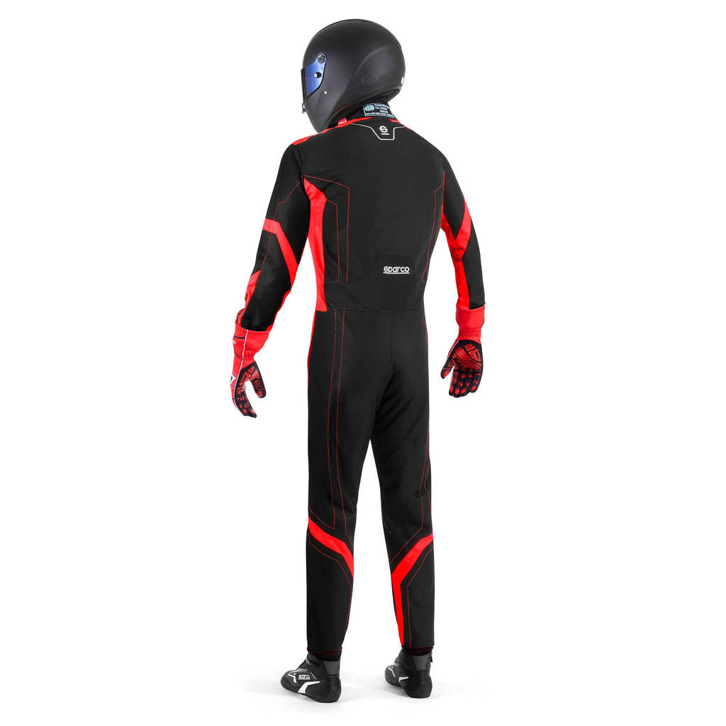 SPARCO BKS0010B0K120XS Костюм для картингу Thunder Advanced, Чорний / Червоний, Розмір XS Photo-2 