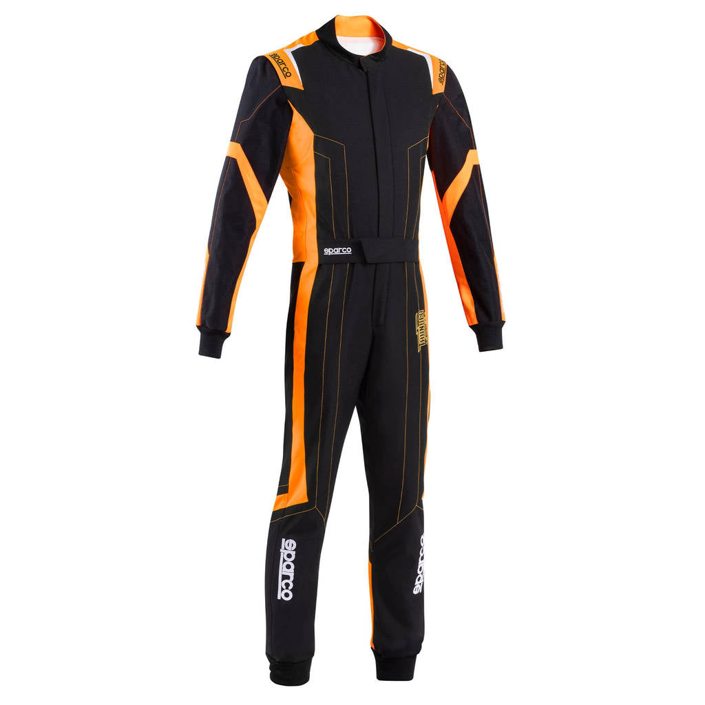 SPARCO BKS0010B0K040XL Костюм для картингу Thunder Advanced, Чорний / Флуо Помаранчевий, Розмір XL Photo-1 