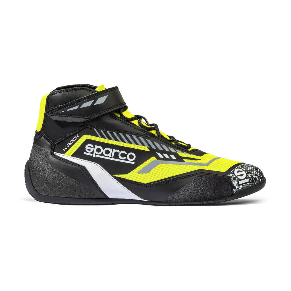 SPARCO BKB0001B0K08037 Взуття для картингу K-Rock 2025, Чорний / Флуо Жовтий, Розмір 37 Photo-0 