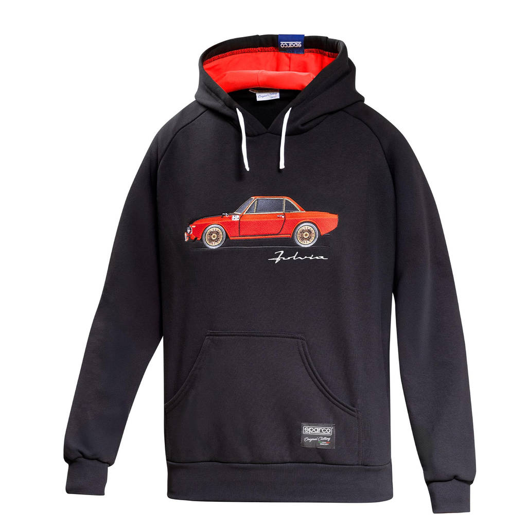 SPARCO BMF0016N0K1200L Худі Lancia Fulvia, Чорний / Красный, Розмір L Photo-0 
