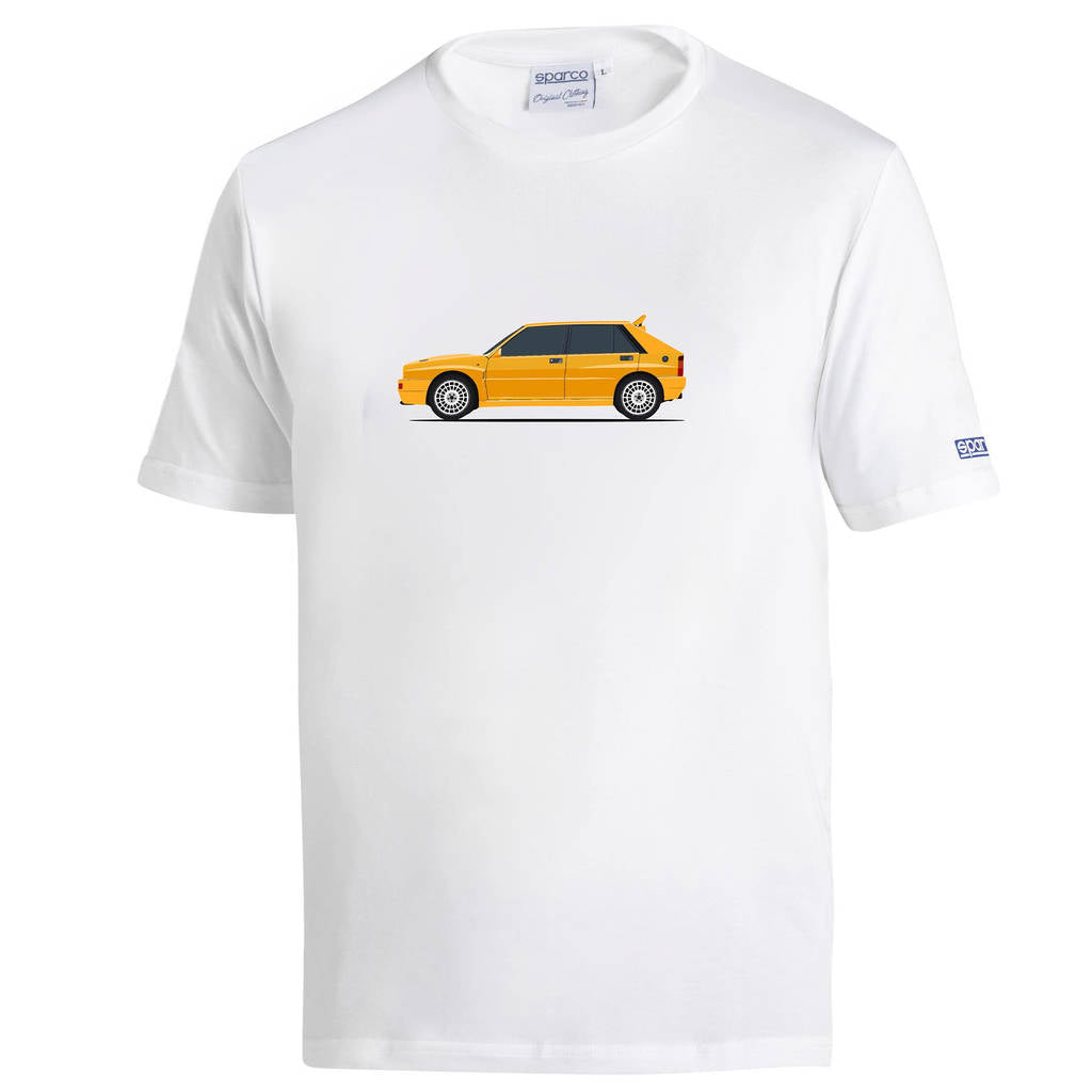 SPARCO BML0014N0W010XS Футболка Lancia HF Delta, Білий, Розмір XS Photo-0 