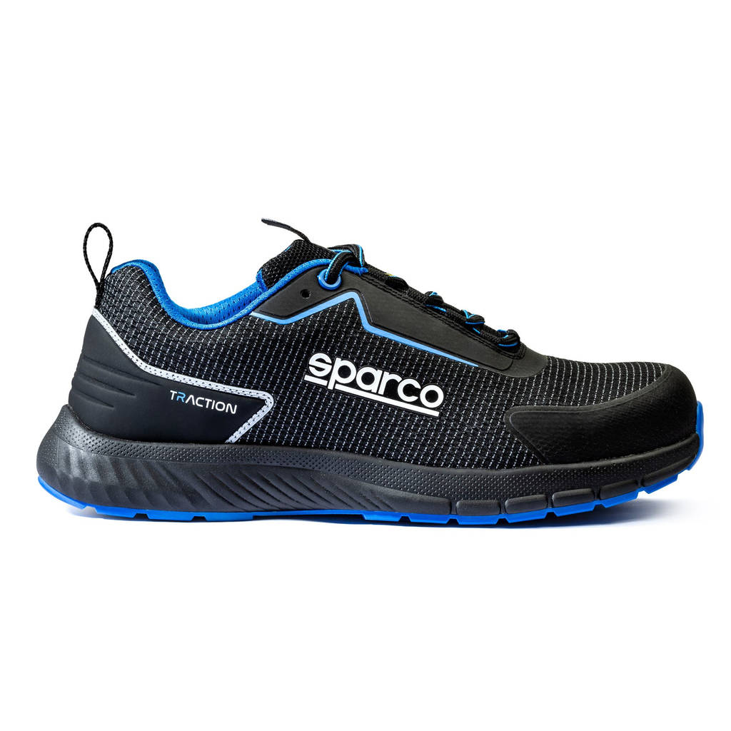 SPARCO BTB0002B0K05038 Черевики Traction Suzuka, Чорний / Блакитний, Розмір 38 Photo-1 