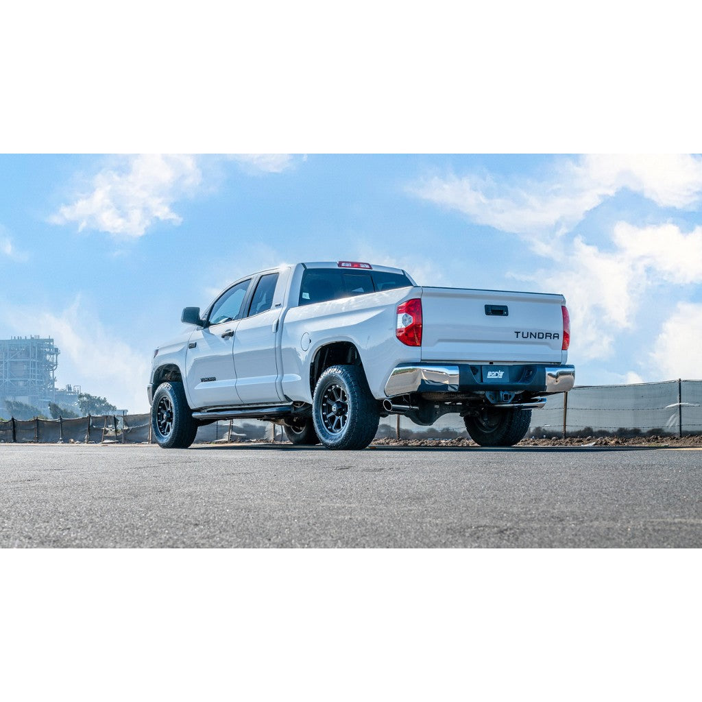 BORLA 141023BC Вихлопна система Cat-Back 2.25", S-Type (насадки 4", чорний хром) для TOYOTA Tundra 4.6L / 5.7L V8 2009-2021 Photo-2 