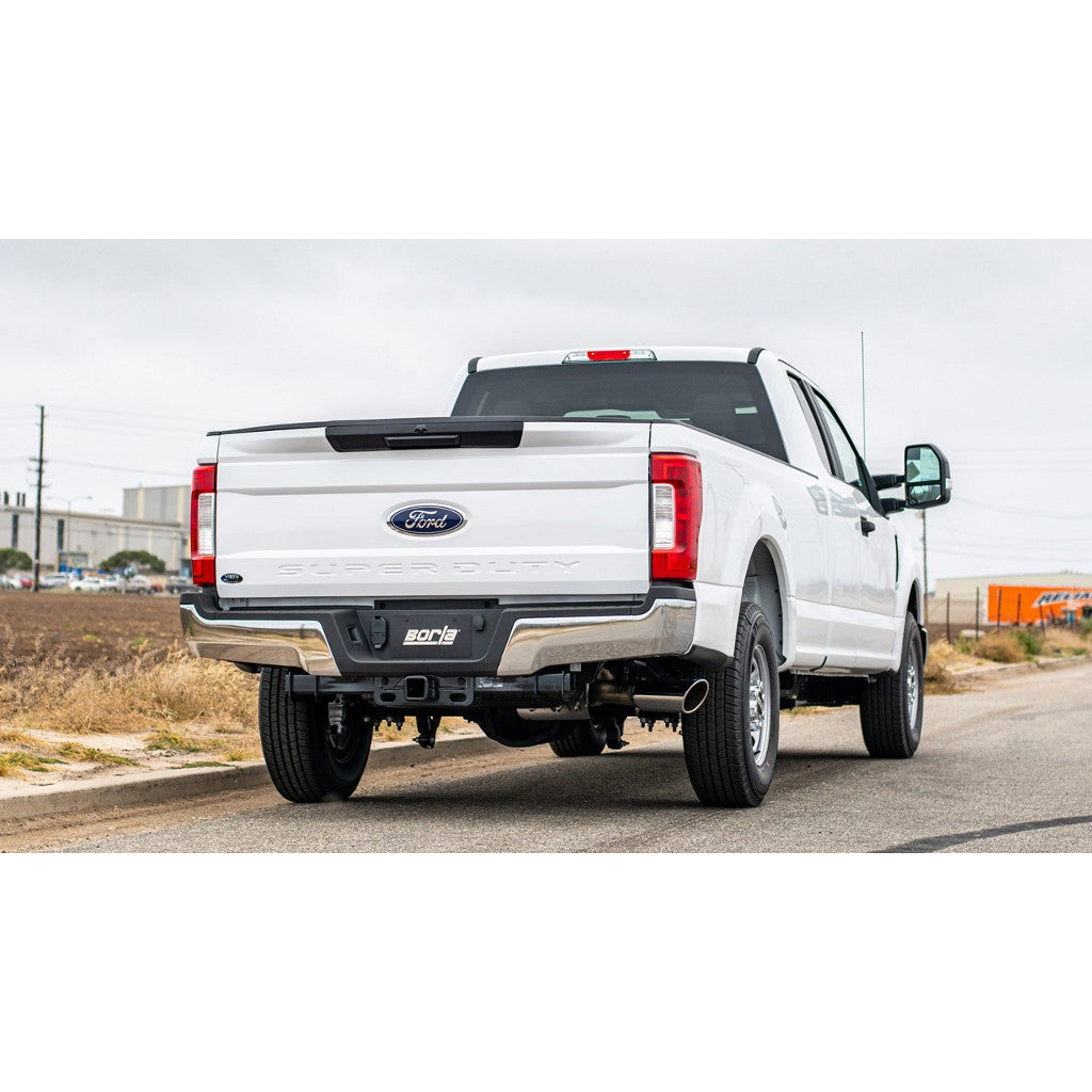 BORLA 141017 Вихлопна система Cat-Back 2.75", ATAK (наконечники 5", світлий хром) для FORD F-250 / F-350 6.2L 2017–2021 Photo-1 