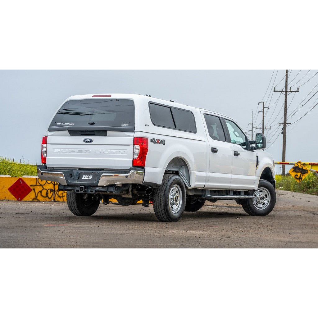 BORLA 141017BC Вихлопна система Cat-Back 2.75", ATAK (наконечники 5", чорний хром) для FORD F-250 / F-350 6.2L 2017–2021 Photo-1 