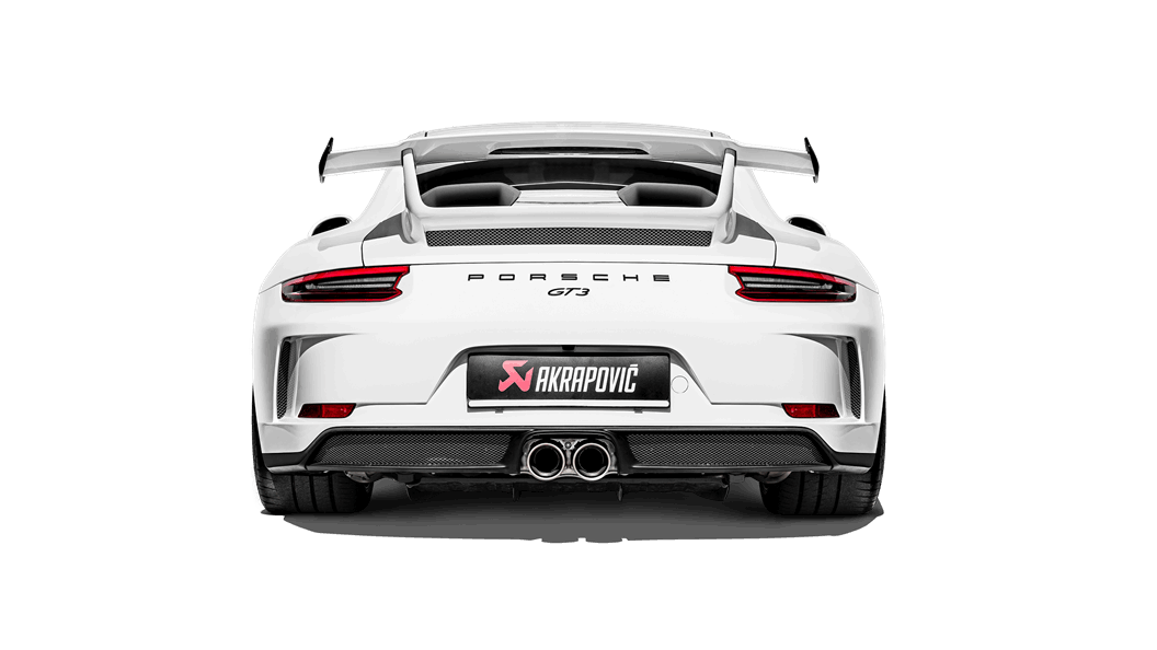 AKRAPOVIC S-PO/TI/10H Задня частина вихлопної системи Slip-On Line (Titanium) для PORSCHE 991.2 GT3 Photo-2 