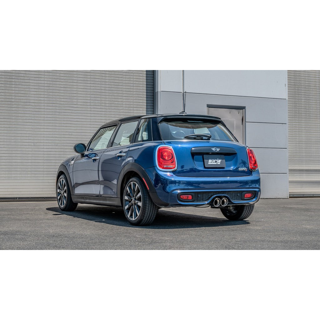 BORLA 11987 Вихлопна система Axle-Back 2.5", S-Type (наконечники 4.5", поліровані) для MINI Cooper S 2014-2024 Photo-1 