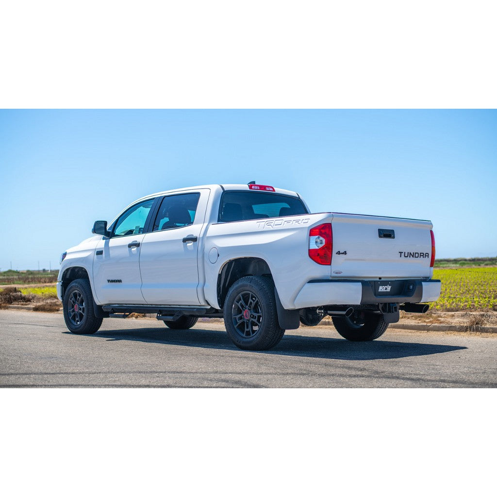 BORLA 140333BC Вихлопна система Cat-Back 2.25", Touring (наконечники 4", чорний хром) для TOYOTA Tundra 4.6L / 5.7L 2009-2013 Photo-1 