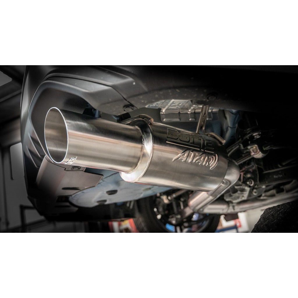 BORLA 140931 Вихлопна система Cat-Back 3", ATAK (наконечники 4.5", матова нержавіюча сталь) для SUBARU WRX 2.4L 2022-2025 Photo-4 