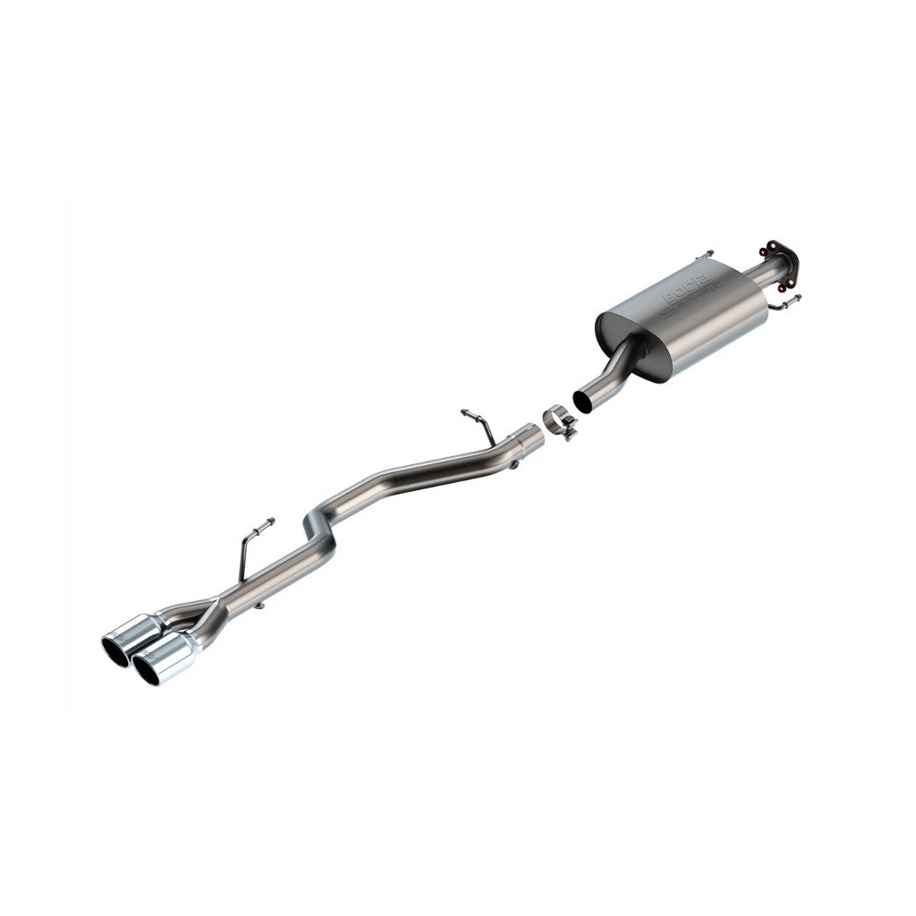 BORLA 140947 Вихлопна система Cat-Back 2.25", S-Type (наконечники 3.5", світлий хром) для TOYOTA Highlander 3.5L (XSE) 2021-2022 Photo-0 