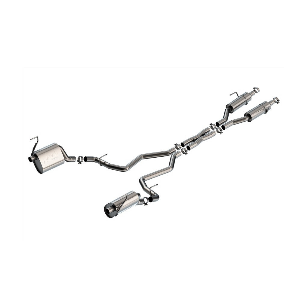 BORLA 140987 Вихлопна система Cat-Back 2.5", S-Type для JEEP Grand Cherokee L (Summit / Summit Reserve / Overland) 2021-2024 Photo-0 