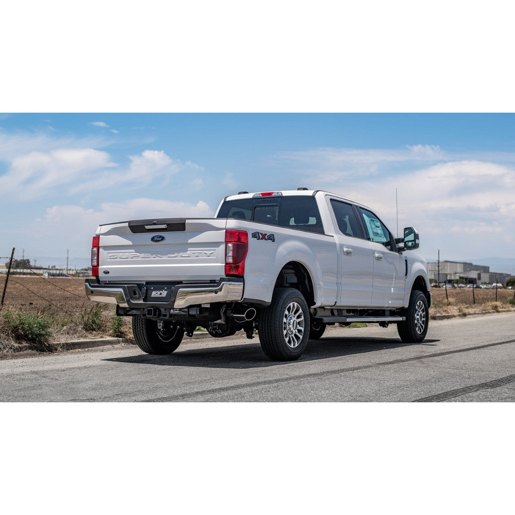 BORLA 141015 Вихлопна система Cat-Back 2.75", 3.5", ATAK (наконечники 5", світлий хром) для FORD F-250 / F-350 Super Duty 2020- Photo-1 