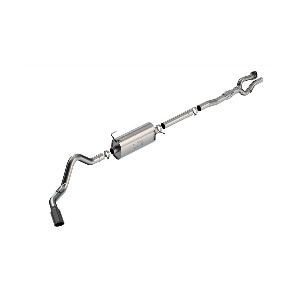 BORLA 141015BC Вихлопна система Cat-Back 2.75", 3.5", ATAK (наконечники 5", чорний хром) для FORD F-250 / F-350 Super Duty 2020- Photo-0 