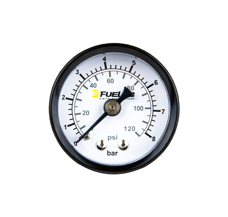 FUELAB 71511 Манометр для вимірювання тиску палива EFI з подвійною шкалою BAR/PSI Photo-1 