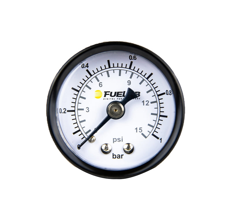 FUELAB 71512 Манометр для вимірювання тиску палива карбюраторний з подвійною шкалою BAR/PSI Photo-1 