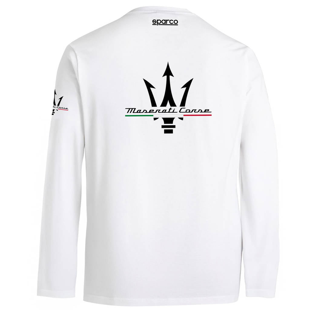 SPARCO BML0060J0W013XL Лонгслів Maserati, Білий, Розмір 3XL Photo-1 