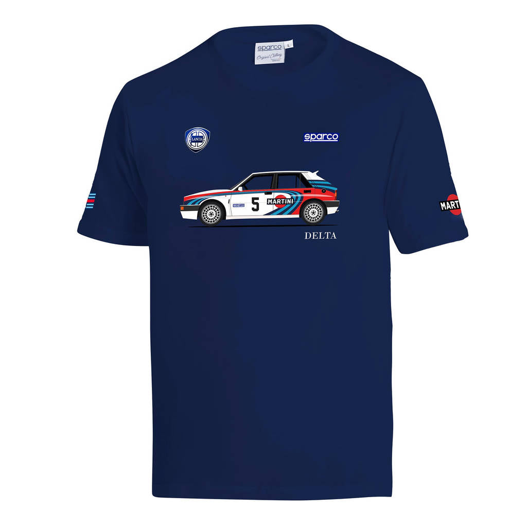SPARCO BML0090NDN0200L Футболка Lancia MR Delta, Синій, Розмір L Photo-0 