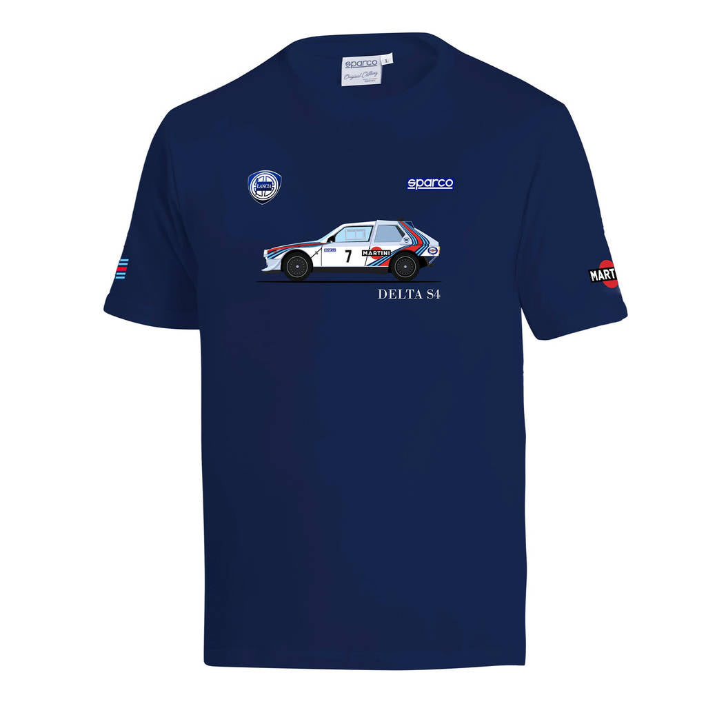 SPARCO BML0091NDN0200M Футболка Lancia MR 037, Синій, Розмір M Photo-0 