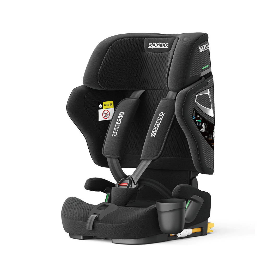 SPARCO BYR0007B0K0100N Дитяче сидіння SK8000I, ISOFIX, ECE R129/03, 76–150 см, Чорний Photo-0 