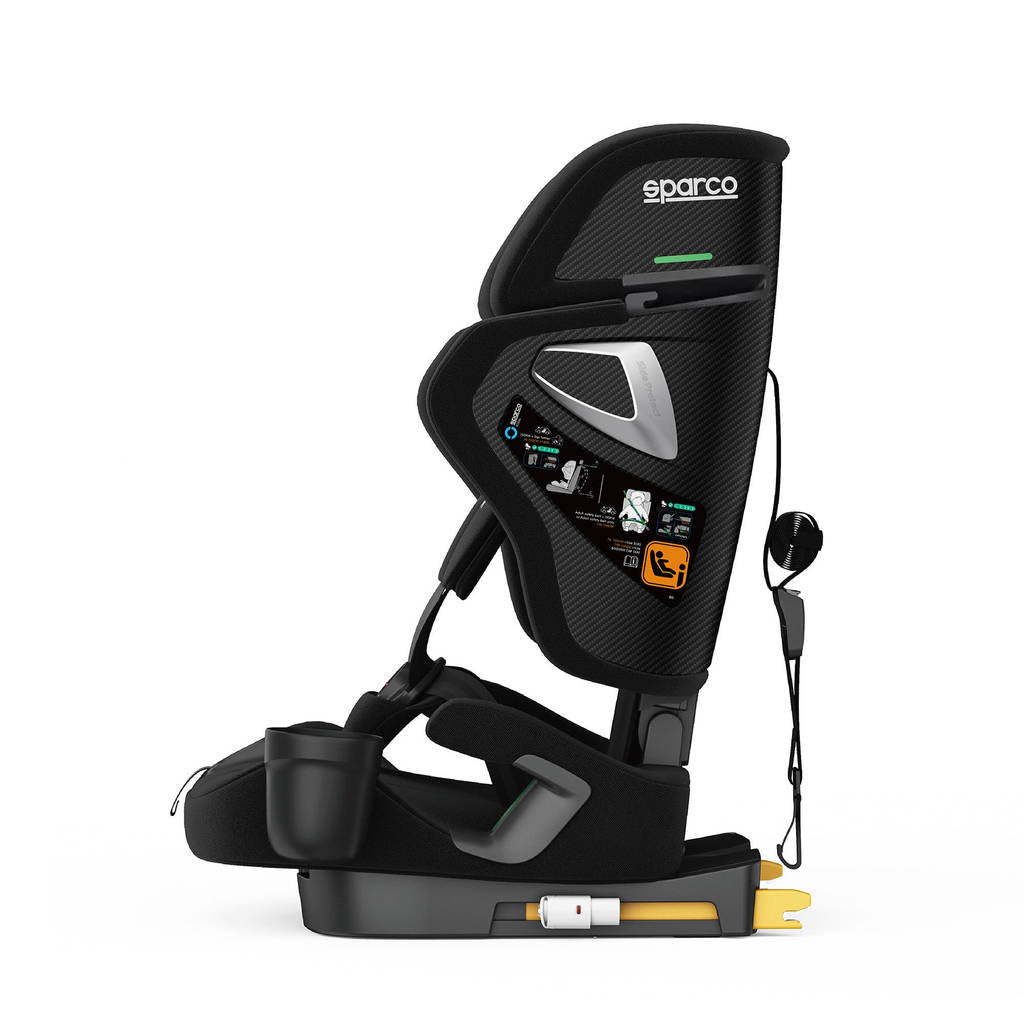 SPARCO BYR0007B0K0100N Дитяче сидіння SK8000I, ISOFIX, ECE R129/03, 76–150 см, Чорний Photo-2 