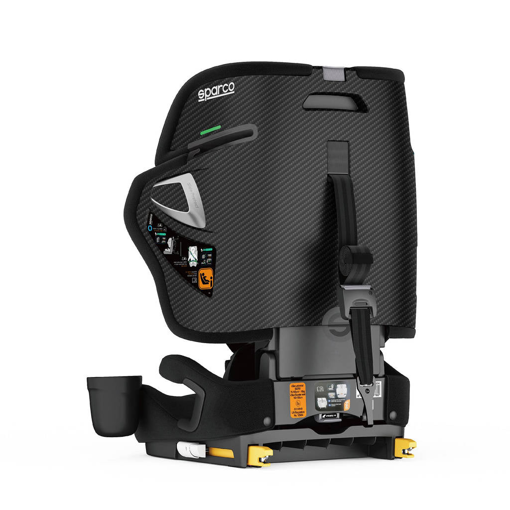 SPARCO BYR0007B0K0100N Дитяче сидіння SK8000I, ISOFIX, ECE R129/03, 76–150 см, Чорний Photo-3 