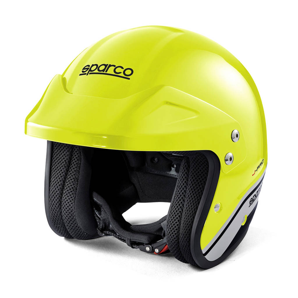 SPARCO 003379GFNR2M Відкритий шолом для автоспорту J-Pro ECE06, Флуо Жовтий/Чорний, Розмір M Photo-0 