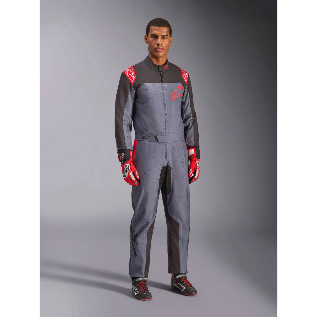 ALPINESTARS 3350125-1431-48 Костюм для картингу KMX-9 V3, антрацит / чорний / червоний, розмір 48 Photo-0 
