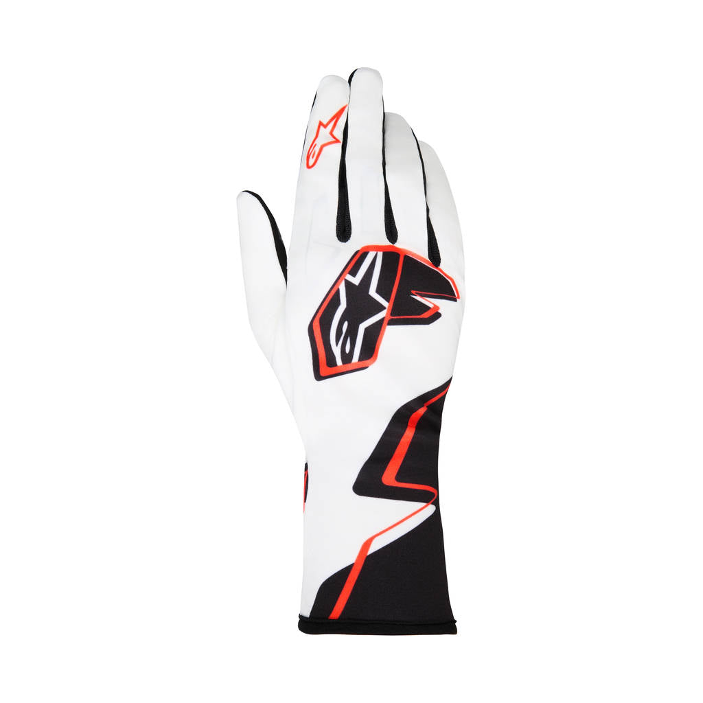 ALPINESTARS 3550326-2082-S Гоночні рукавиці Tech-1 K Race V2 Graphic 1, білий / чорний / яскраво-помаранчевий, розмір S Photo-0 