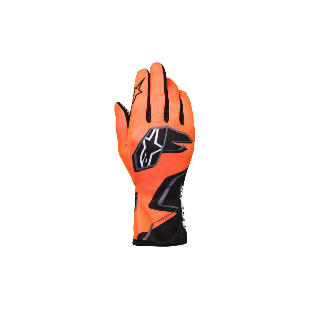 ALPINESTARS 3550526-4512-XL Гоночні рукавиці Tech-1 K Race S V2 Graphic 1, флуоресцентний помаранчевий / чорний / білий, розмір XL Photo-0 