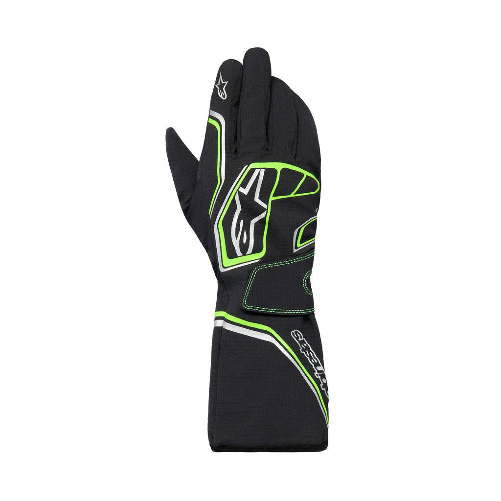 ALPINESTARS 3550626-167-M Водонепроникні рукавиці Tempest V3, чорний / флуоресцентний зелений, розмір M Photo-0 