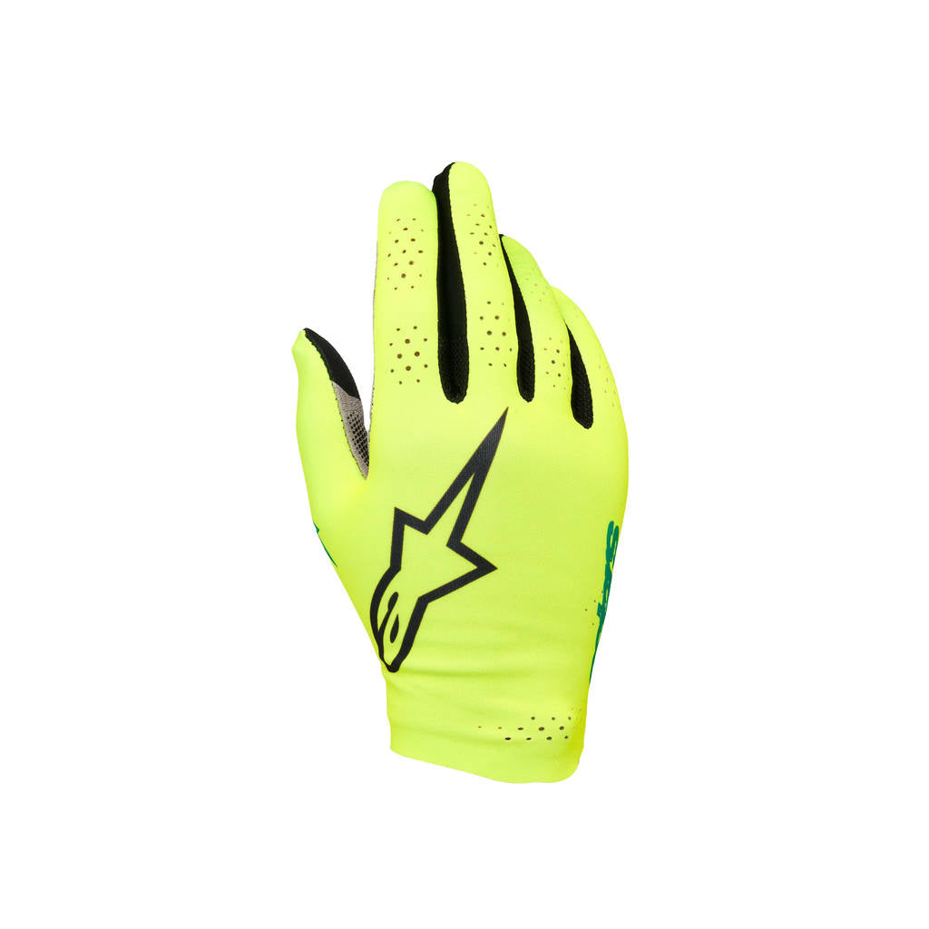 ALPINESTARS 3550826-545-L Сим-рейсингові рукавиці Graphic 1, сигнально-жовтий / чорний / бірюзовий, розмір L Photo-0 