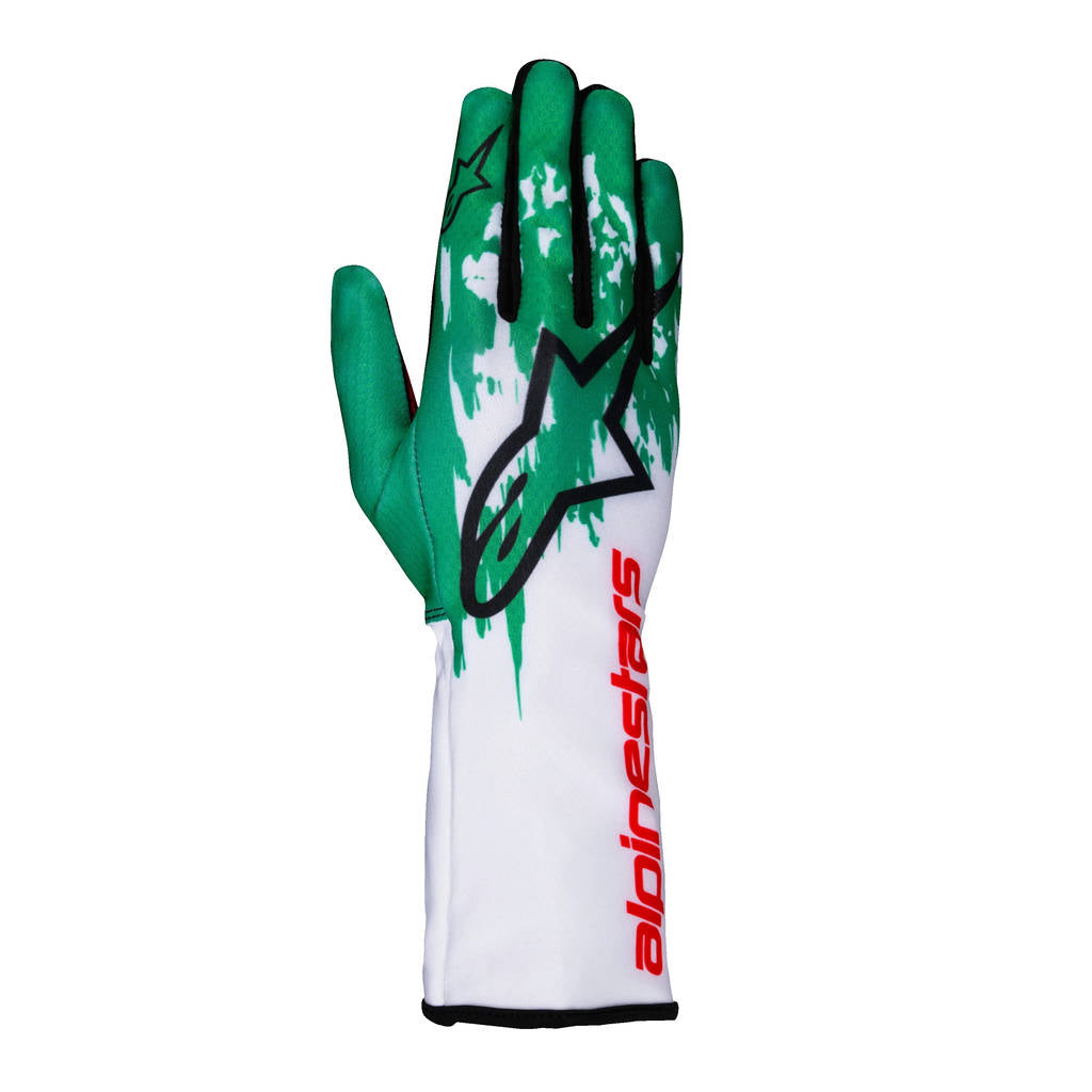 ALPINESTARS 3551724-263-XXL Рукавиці Tech-1 K V3, білий / зелений / червоний, розмір XXL Photo-0 