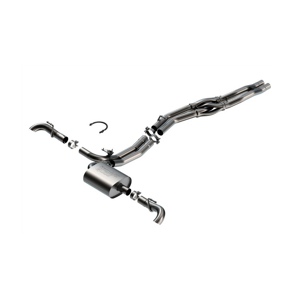 BORLA 141008 Вихлопна система Cat-Back 2.5", S-Type (наконечники 2.5", вигнуті донизу) для AUDI SQ5 (B9) 2018-2025 Photo-0 