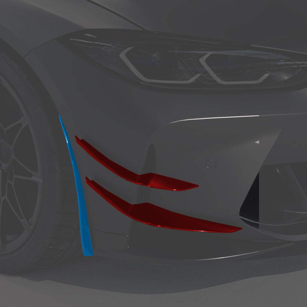 ALPHA-N AN-0728 Комплект карбонових канардів CORSE для BMW M3 (G80 / G81) / M4 (G82 / G83) Photo-3 