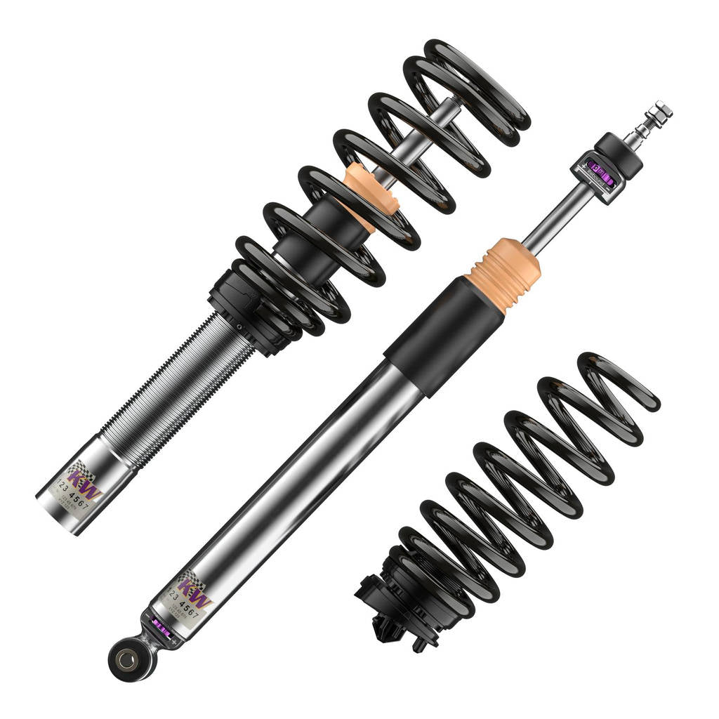 KW 35208100CW-B Комплект койловерів V3 Leveling Black (вкл. комплект відключення електронних амортизаторів) для AUDI A6 (C8) Photo-1 