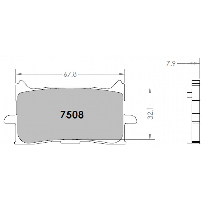 PFC 7508.333.08.92 Гальмівні колодки 333 CMPD 08 мм для HONDA CBR 650 R / X-ADV 750 Photo-0 