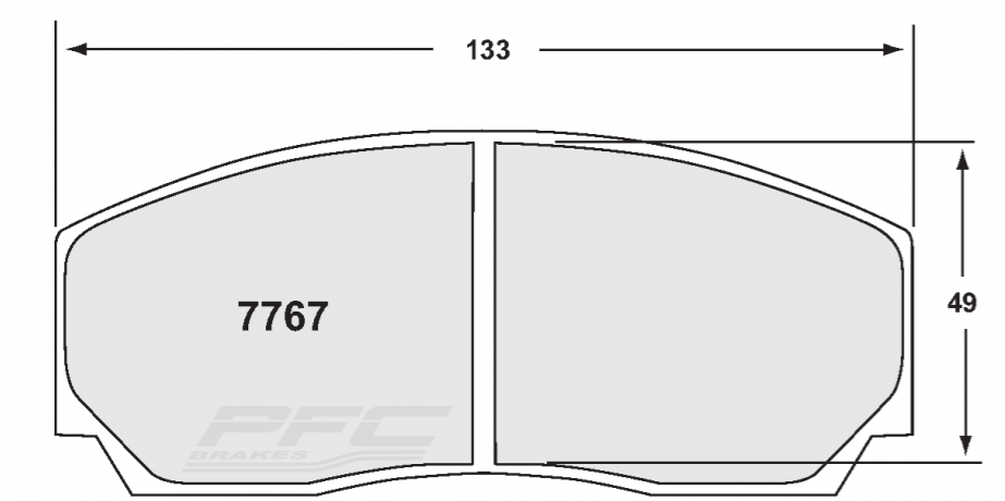 PFC 7767.93.17.44 гальмівні колодки передні 93 CMPD 17mm для D2 / K-sport 6-piston Photo-0 