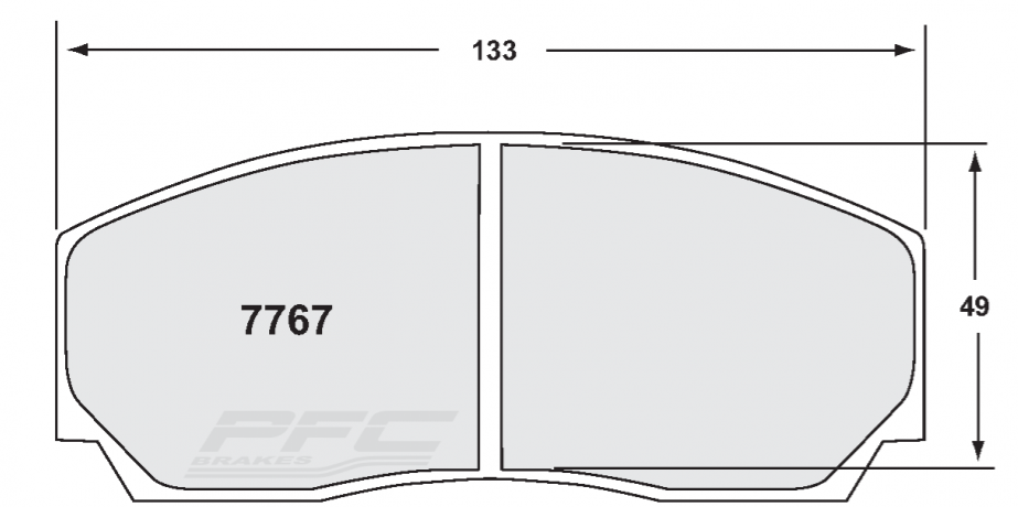 PFC 7767.93.17.44 гальмівні колодки передні 93 CMPD 17mm для D2 / K-sport 6-piston Photo-1 