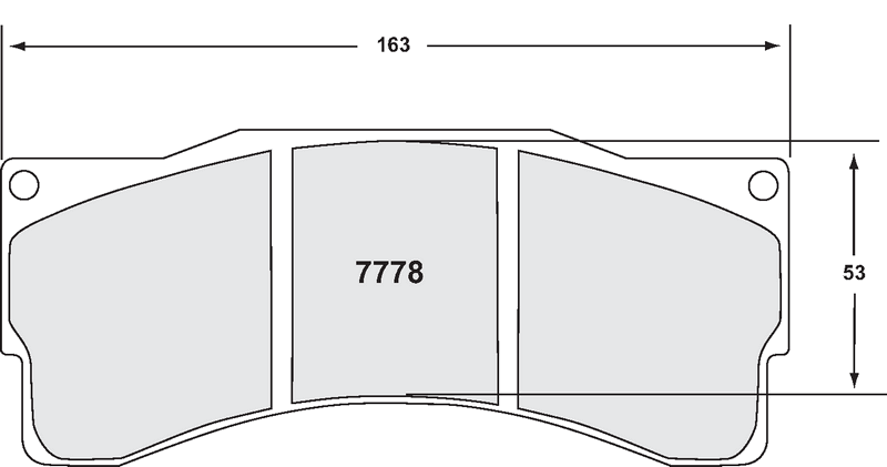 PFC 7778.82.25.44 Передні гальмівні колодки RACING 82 CMPD 25 мм для BMW Z4 GT3 Photo-1 