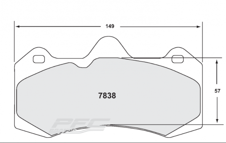 PFC 7838.10 гальмівні колодки передні Z-RATED для McLaren MP4-12C / 675LT / SEAT Leon Cup Photo-1 