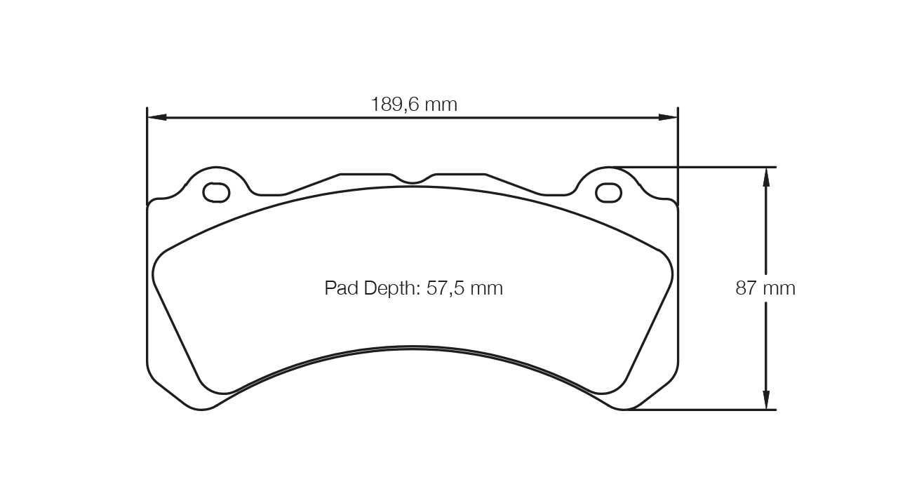 PAGID 8062-RSL1 Гальмівні колодки RSL1 Brembo XA5.71.L2 6 поршневі D57.5 [сімейство супортів J, N] Photo-0 