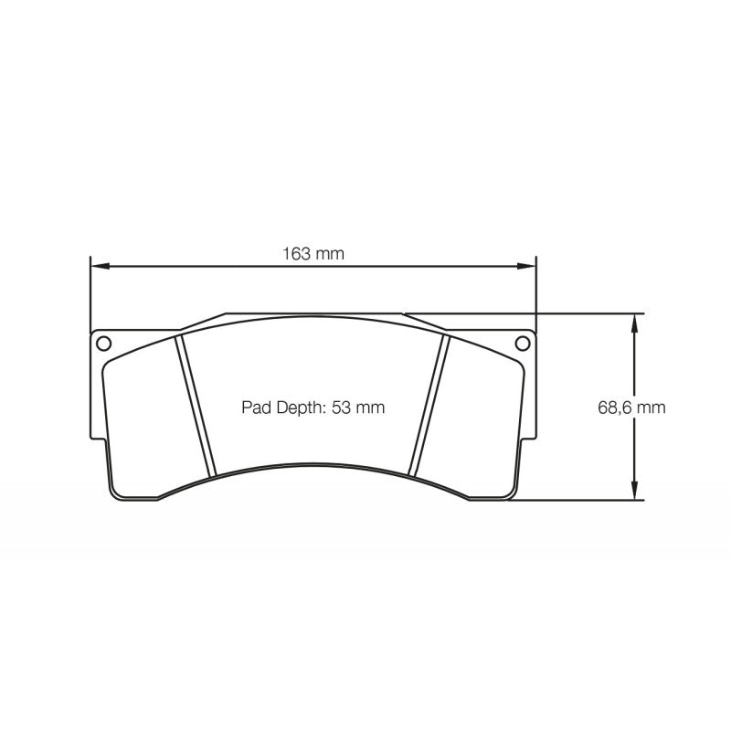 PAGID 8222-RSL29 Гальмівні колодки RSL29 для супортів AP Racing CP6210 D54 / CP6230 D54 /CP6269 / CP9665 D54 Photo-0 