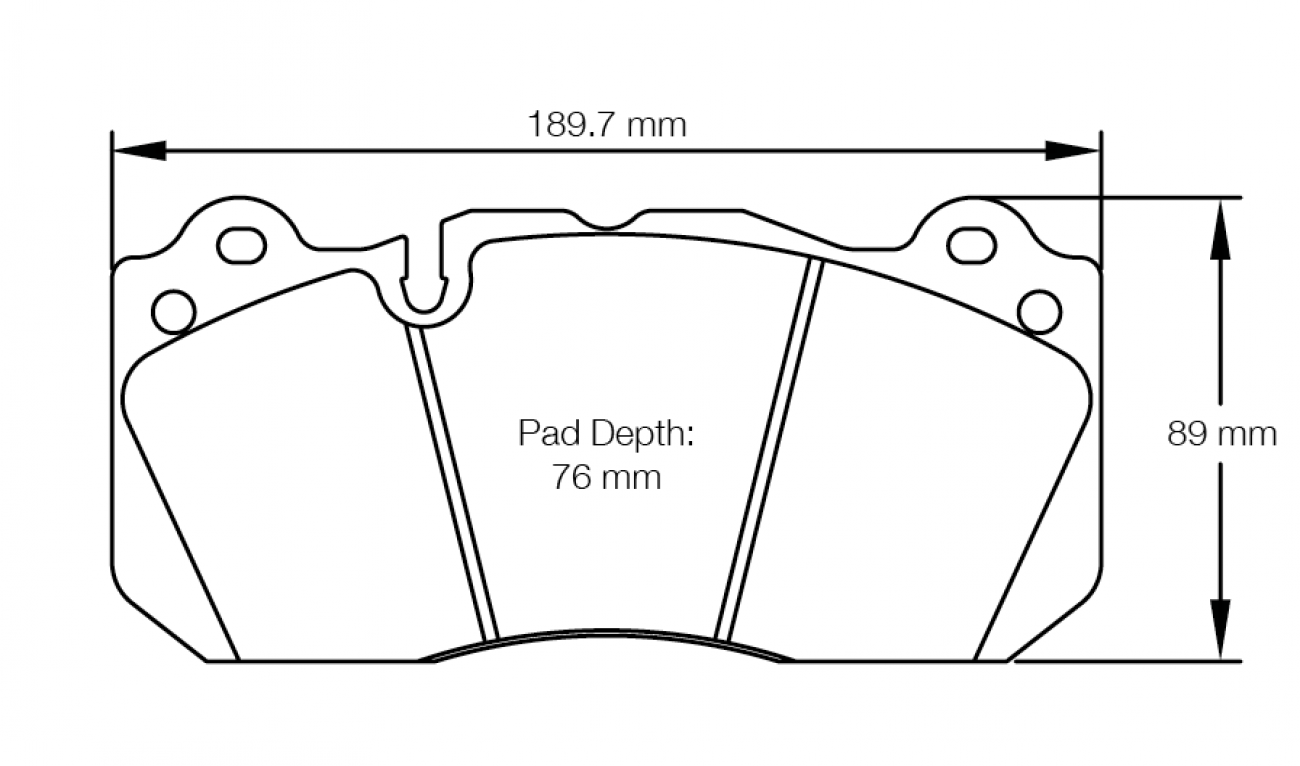 PAGID 8239-RSL29 Передні гальмівні колодки RSL 29 FORD Mustang Shelby GT350 [6-поршневий супорт Brembo / 15,5" диск] Photo-0 