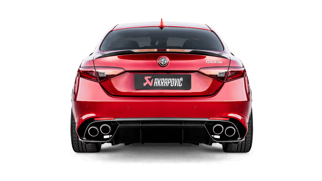 AKRAPOVIC S-AR/TI/7H Вихлопна система Slip-On Line (Titanium) ALFA ROMEO Giulia Quadrifoglio 2018-2020 рр. Photo-3 